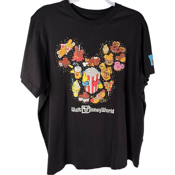 Disney Parks Disney Eats Mickey black graphic Snack Foods Shirt size XL 2024 - Picture 1 of 8